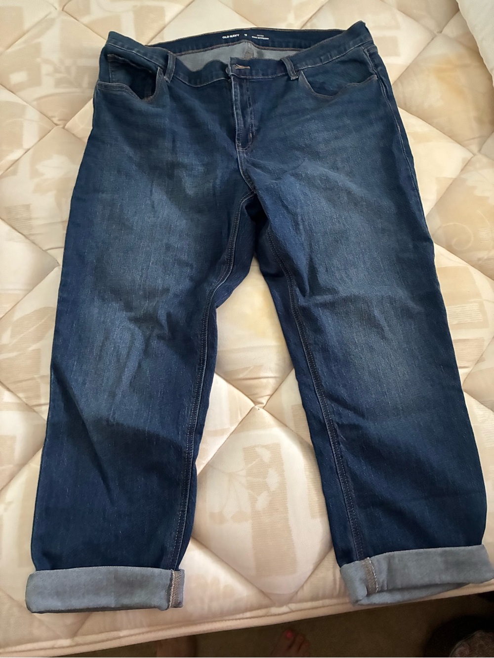 Old Navy Women’s Relaxed Dark Blue Denim Jeans
